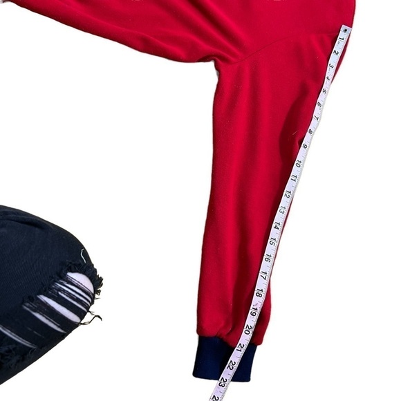 CAPE cod sportswear red and blue long sleeve costal vintage sweatshirt medium - Picture 8 of 11